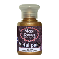 Ακρυλικό Μεταλλικό Χρώμα 60ml Maxi Decor Οξειδωμένο Χρυσό ΜE106_ME106060